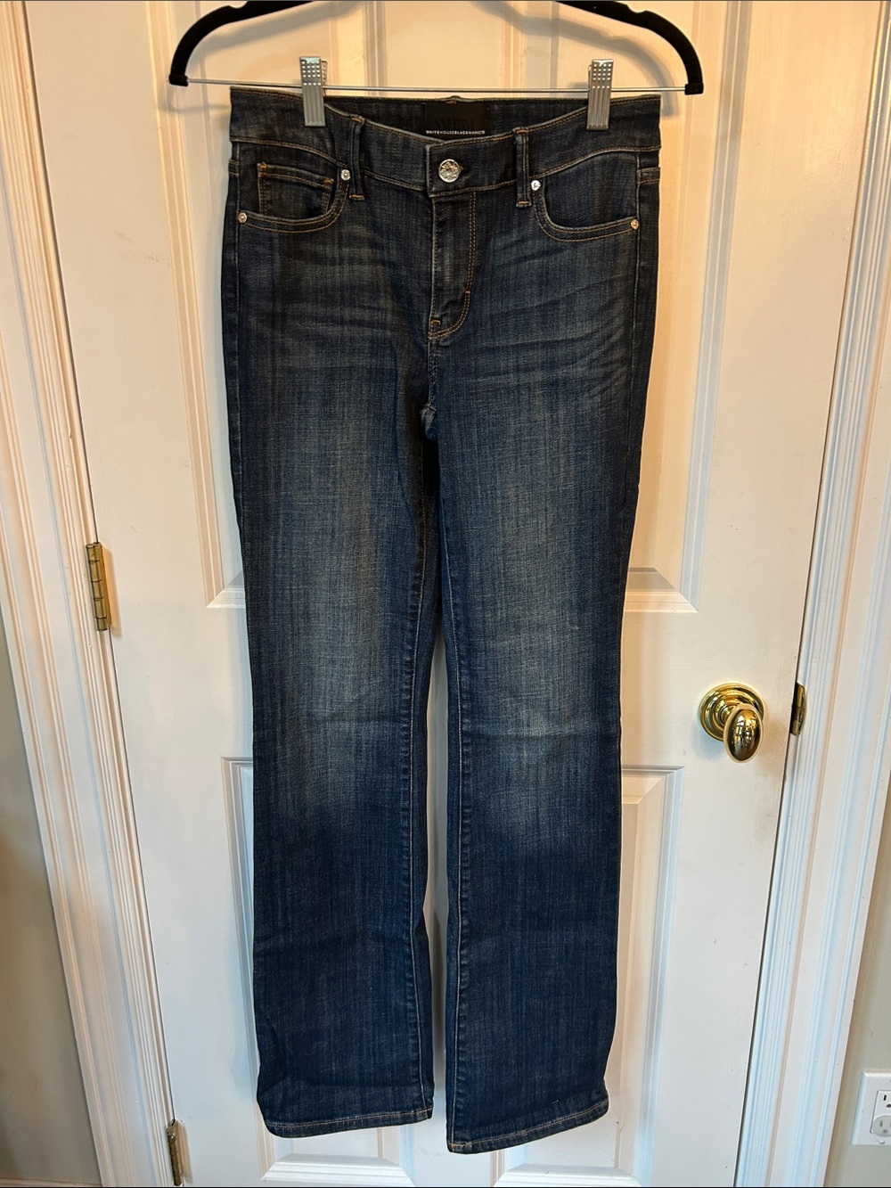 White House Black Market Dark Wash Boot-Cut Jeans